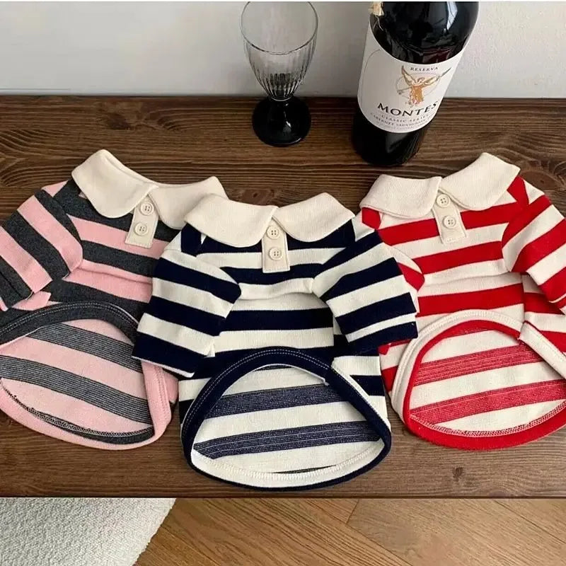 Classic Stripe Dog Polo Shirt