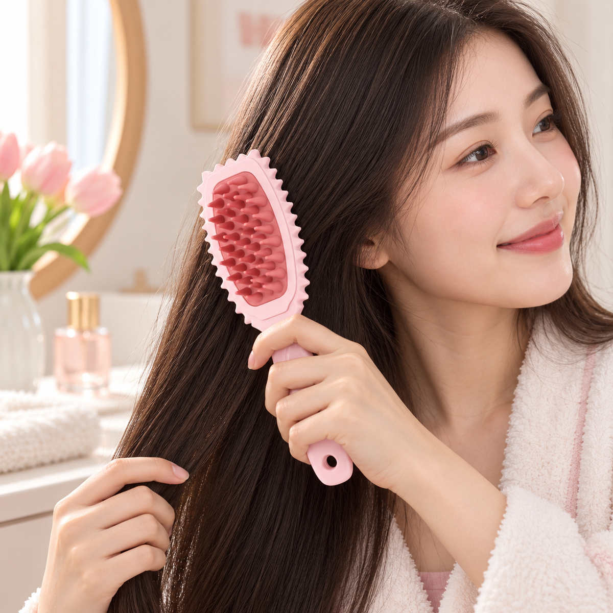 TrendLeaf Wave Scalp Brush