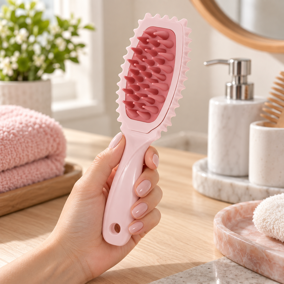 TrendLeaf Wave Scalp Brush