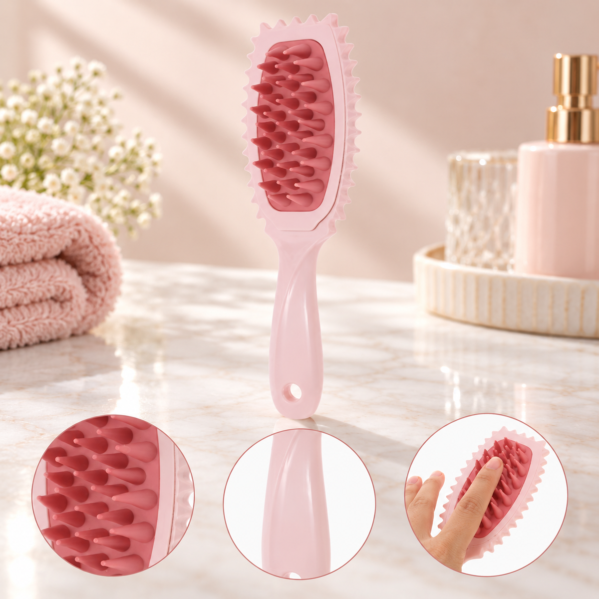 TrendLeaf Wave Scalp Brush