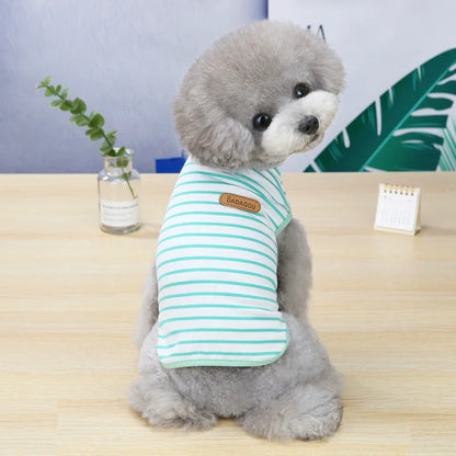 Striped Sleeveless Pet Vest