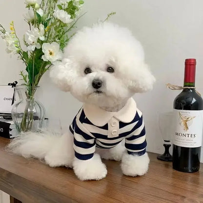 Classic Stripe Dog Polo Shirt