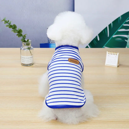 Striped Sleeveless Pet Vest