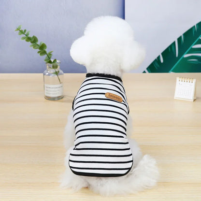 Striped Sleeveless Pet Vest